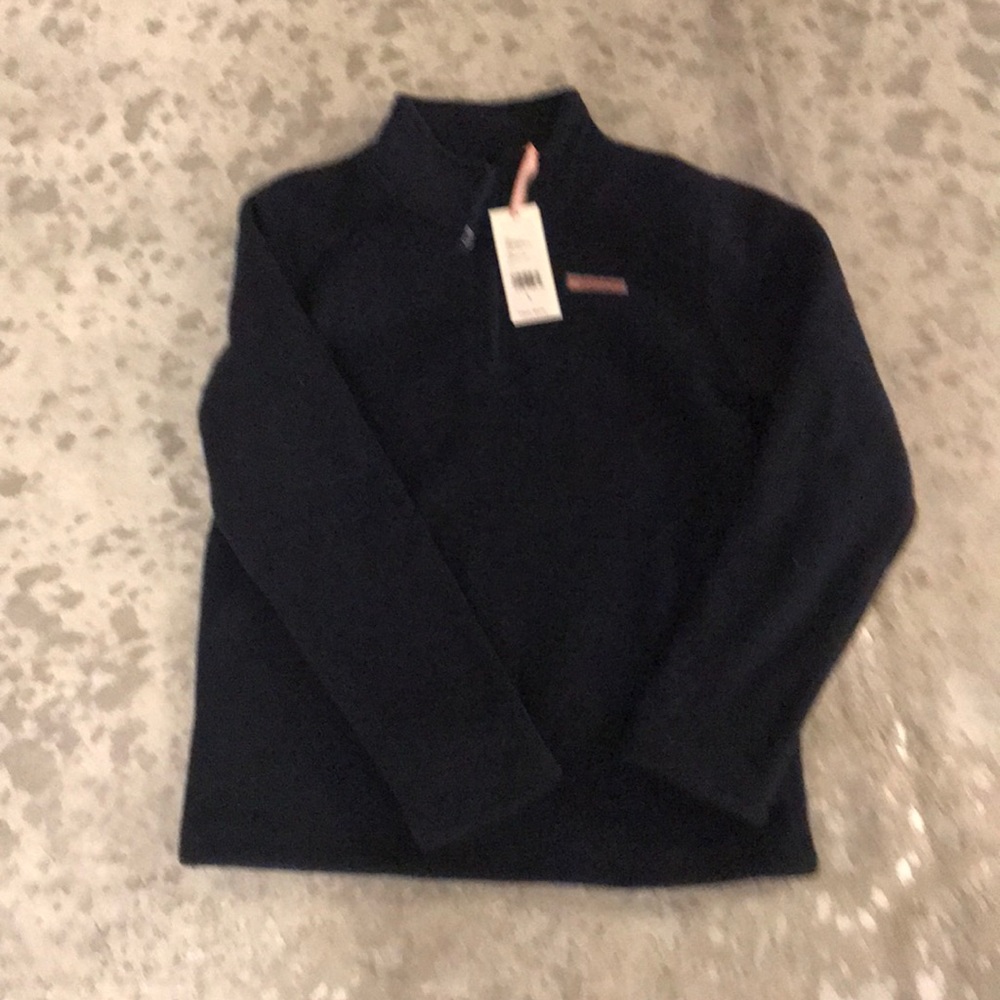 NWT Vineyard Vines Fleece Quarter Zip! Girls L